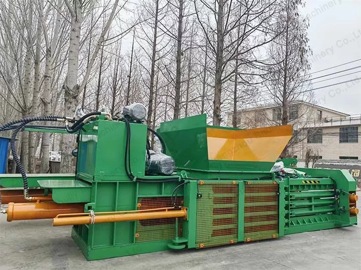 industrial horizontal baling machine