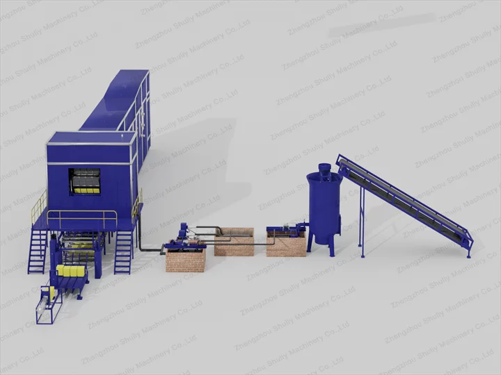 large egg carton production line