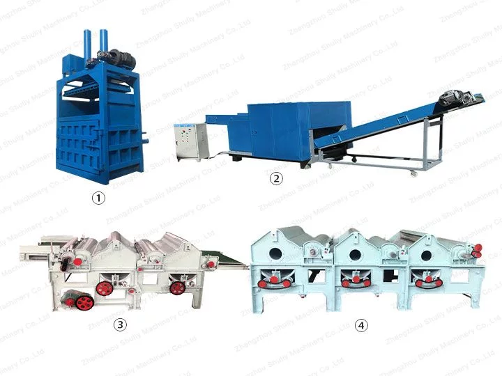 waste textile recycling machine for sale