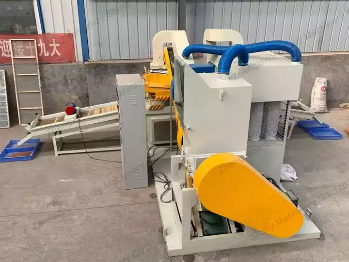 cable wire recycling machine side display