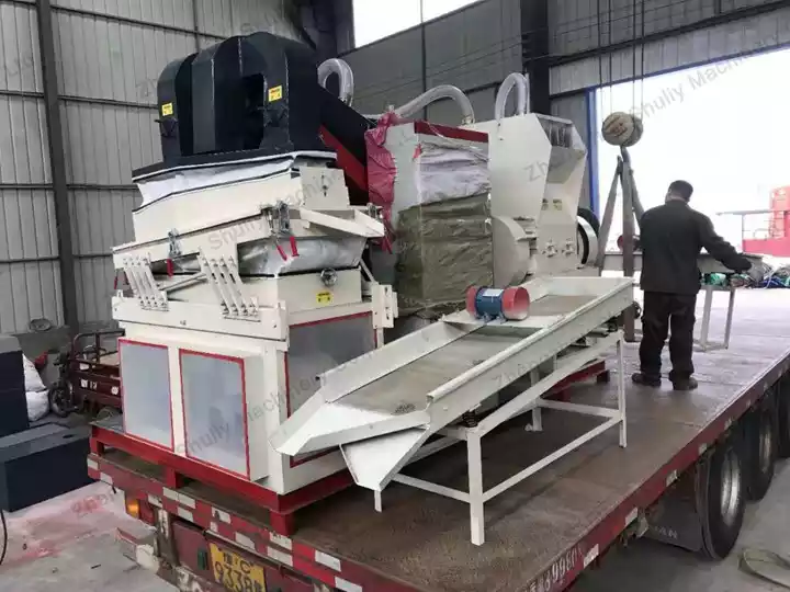 delivery of cable wire recycling machine