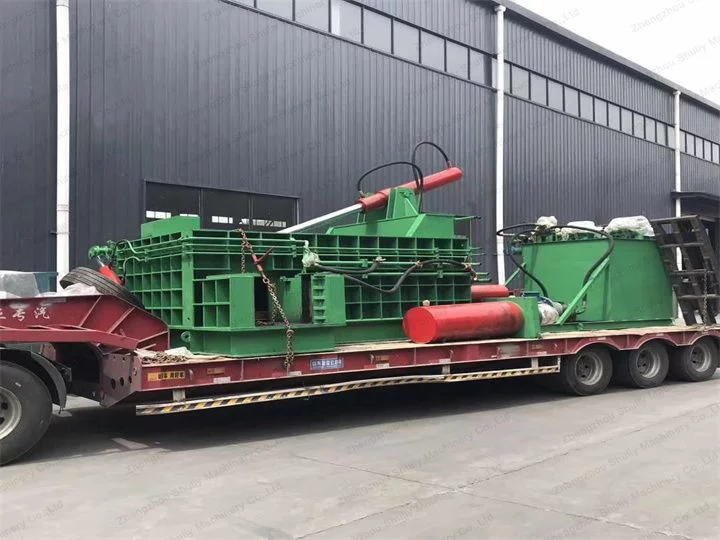 metal recycling baler shipped to uk