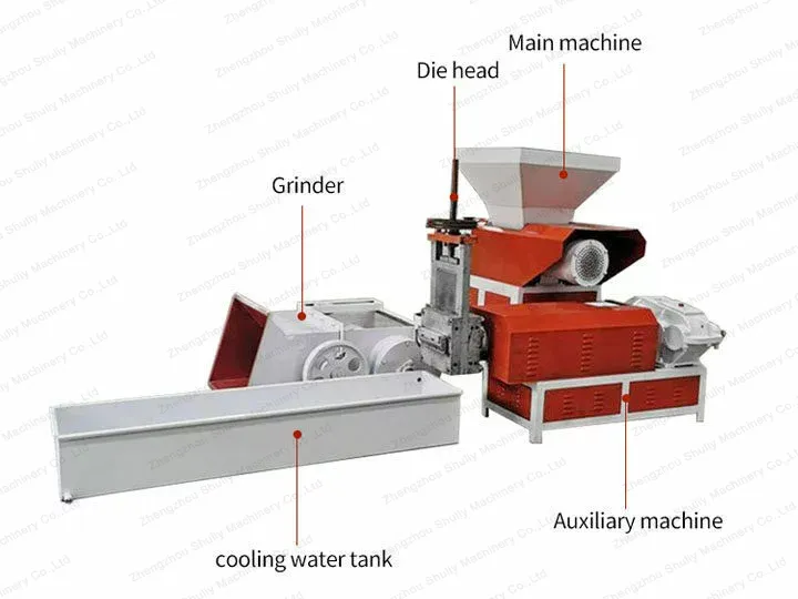 Structure de la machine de granulation de mousse EPS