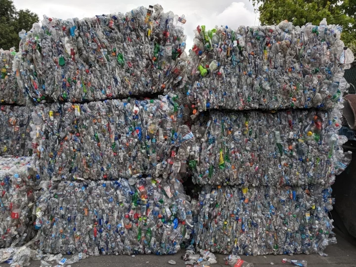 baled plastic bottles