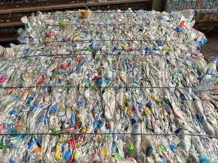 plastic bottle bale